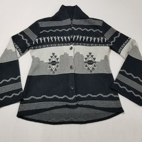 Powder River Outfitters Sweater Womens XL Cardigan Aztec Tribal Western - Picture 10 of 10